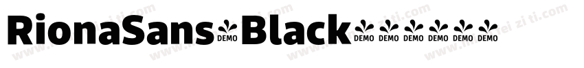 RionaSans-Black字体转换
