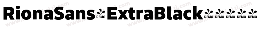 RionaSans-ExtraBlack字体转换