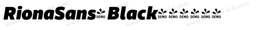 RionaSans-Black字体转换