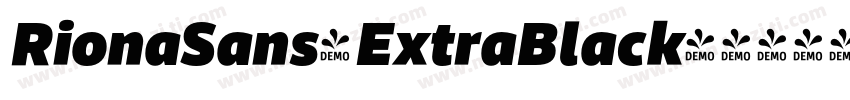 RionaSans-ExtraBlack字体转换