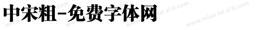中宋粗字体转换