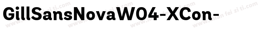 GillSansNovaW04-XCon字体转换