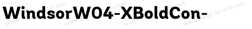 WindsorW04-XBoldCon字体转换