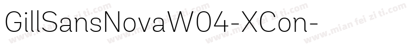 GillSansNovaW04-XCon字体转换