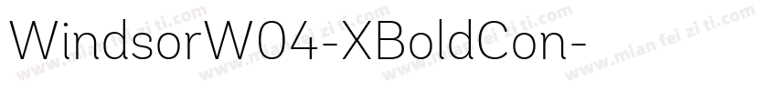 WindsorW04-XBoldCon字体转换