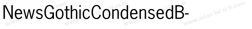 NewsGothicCondensedB字体转换