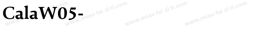 CalaW05字体转换