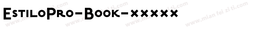 EstiloPro-Book字体转换