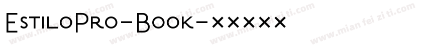 EstiloPro-Book字体转换