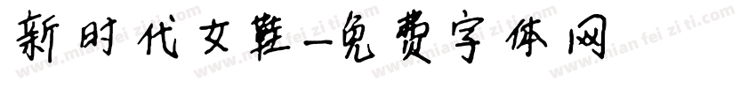 新时代女鞋字体转换