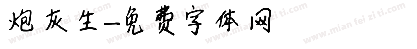 炮灰生字体转换