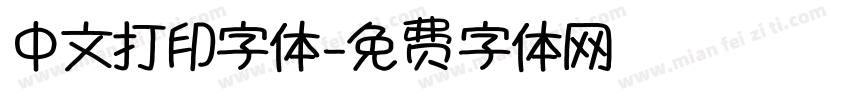 中文打印字体字体转换