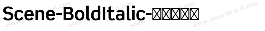 Scene-BoldItalic字体转换
