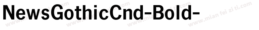 NewsGothicCnd-Bold字体转换