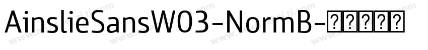 AinslieSansW03-NormB字体转换