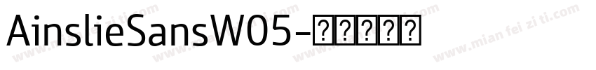 AinslieSansW05字体转换
