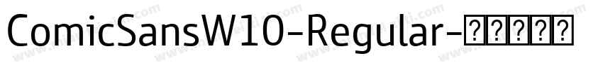 ComicSansW10-Regular字体转换