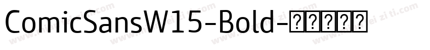 ComicSansW15-Bold字体转换