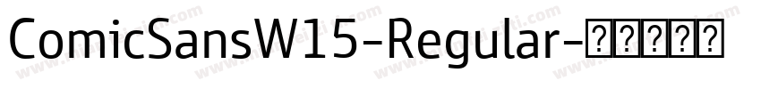 ComicSansW15-Regular字体转换