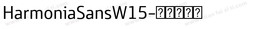 HarmoniaSansW15字体转换
