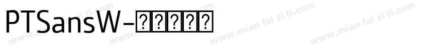 PTSansW字体转换