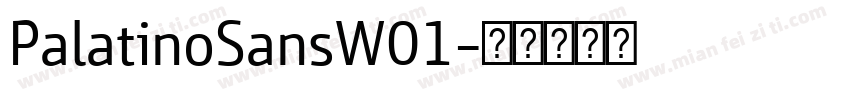 PalatinoSansW01字体转换