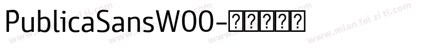 PublicaSansW00字体转换