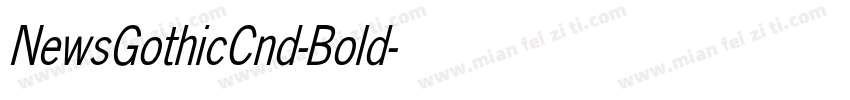 NewsGothicCnd-Bold字体转换