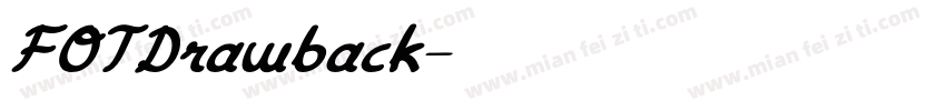 FOTDrawback字体转换