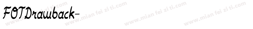FOTDrawback字体转换