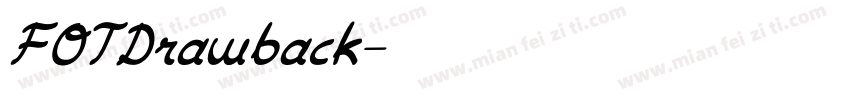 FOTDrawback字体转换