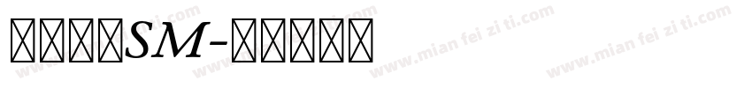 单开双控SM字体转换