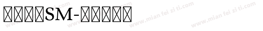 单开双控SM字体转换