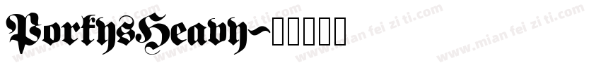 PorkysHeavy字体转换
