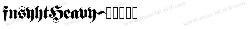 fnsyhtHeavy字体转换