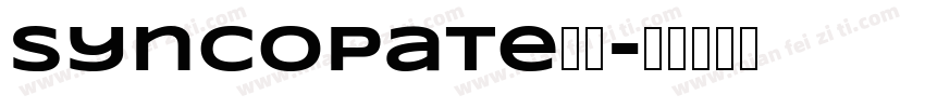 Syncopate字体字体转换