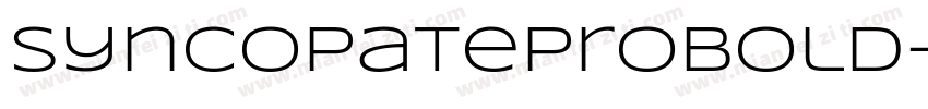 SyncopateProBold-Re字体转换