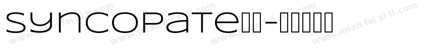 Syncopate字体字体转换