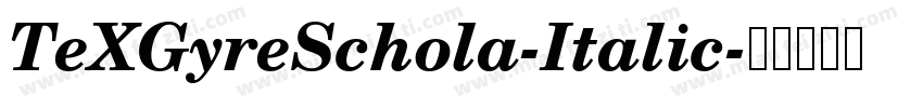 TeXGyreSchola-Italic字体转换