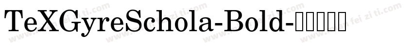 TeXGyreSchola-Bold字体转换