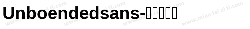 Unboendedsans字体转换