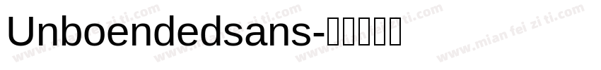 Unboendedsans字体转换