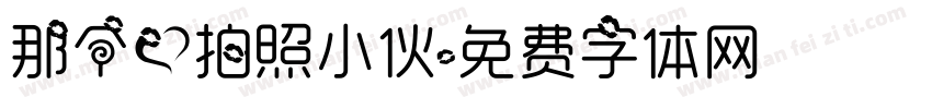 那个爱拍照小伙字体转换