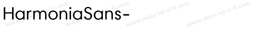 HarmoniaSans字体转换