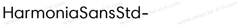 HarmoniaSansStd字体转换