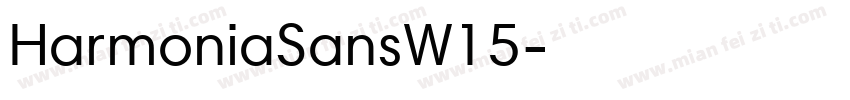 HarmoniaSansW15字体转换