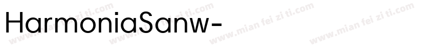 HarmoniaSanw字体转换
