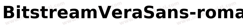 BitstreamVeraSans-roman-normal字体转换