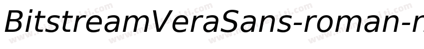 BitstreamVeraSans-roman-normal字体转换
