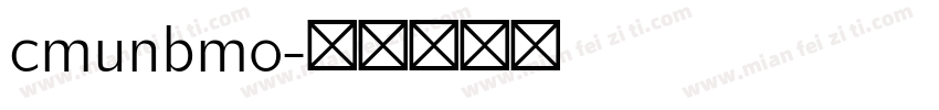 cmunbmo字体转换